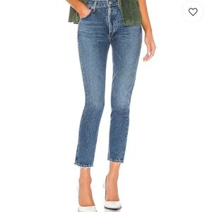 AGOLDE jamie high-rise cotton jeans
